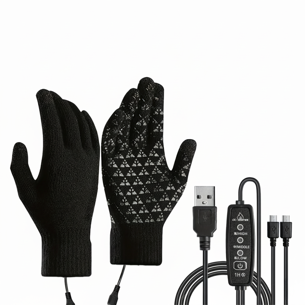 USB Powered Electric Gloves With Temperature Control