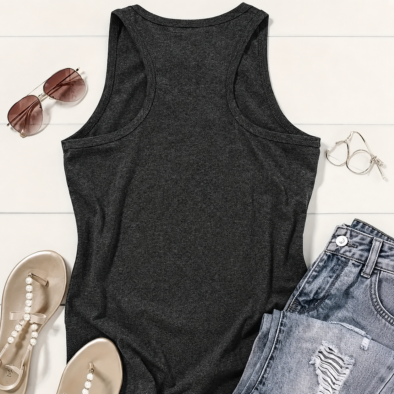 Casual Sleeveless Letter Print Tank Top For Women