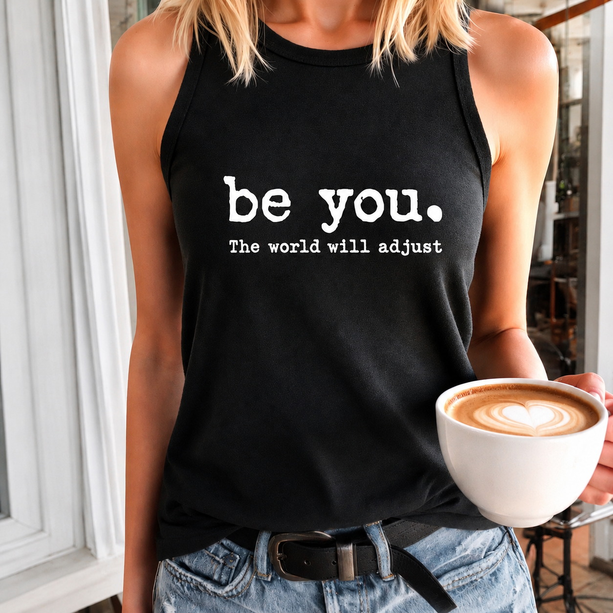Casual Sleeveless Letter Print Tank Top For Women