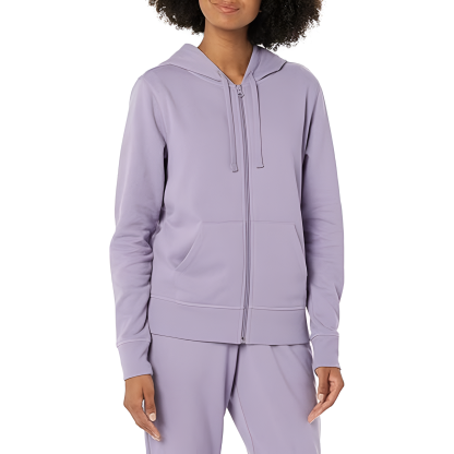 Full Zip Fleece Hoodie For Women