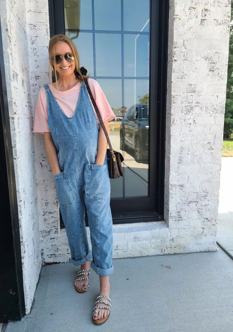 Denim Jumpsuit With Pockets