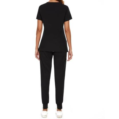 Stretch Scrubs Top And Jogger Pant With 10 Pockets