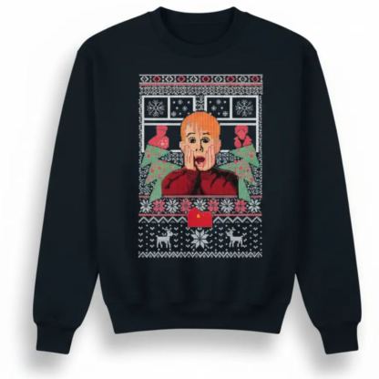 Merry Christmas Printed Ugly Christmas Sweater