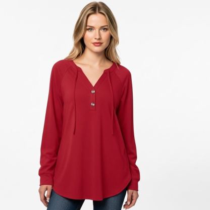 Plaid Tunic Hoodie Loose Fit Pullover