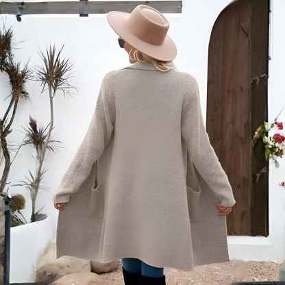 Long Open Front Cardigan Coat for Women