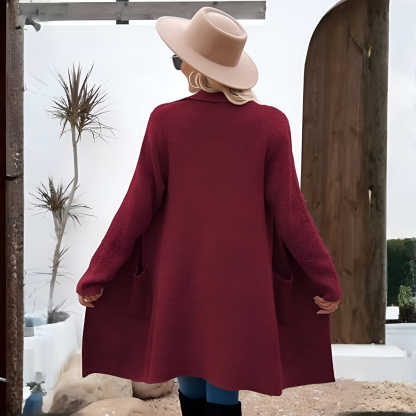 Long Open Front Cardigan Coat for Women