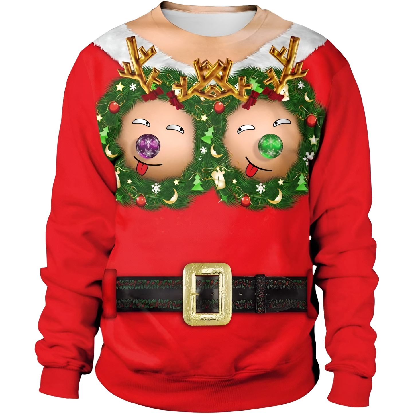 Christmas Long Sleeve Pullover Sweatshirts For Men and Women