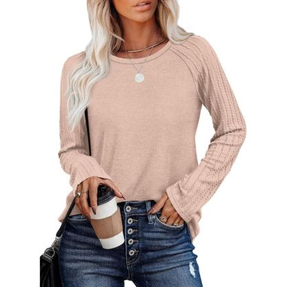 Long Sleeve Shirts for Women's Crewneck Oversized Sweatshirt Tunic Tops