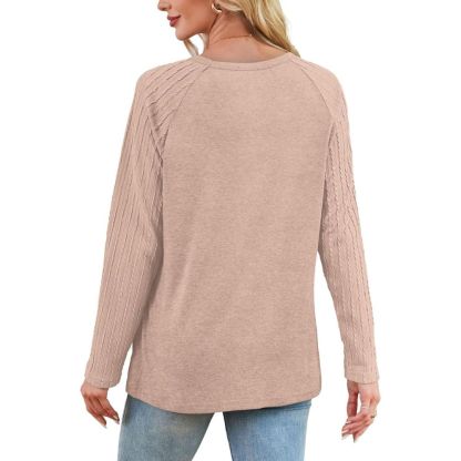 Long Sleeve Shirts for Women's Crewneck Oversized Sweatshirt Tunic Tops