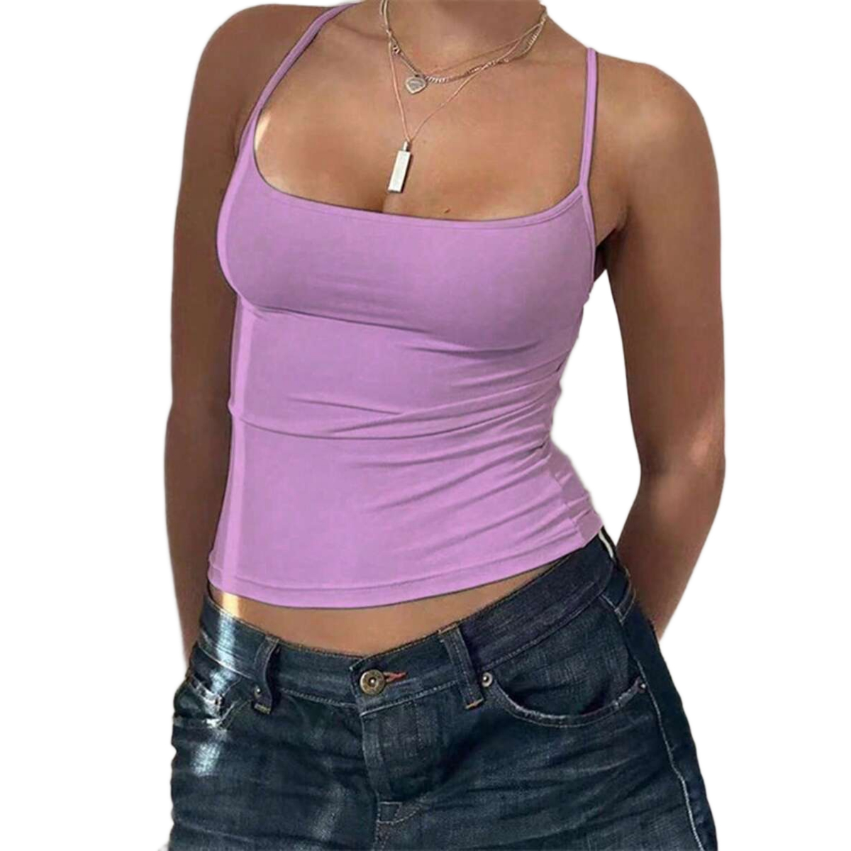 Casual Versatile Slim Fit Camisole Top For Women