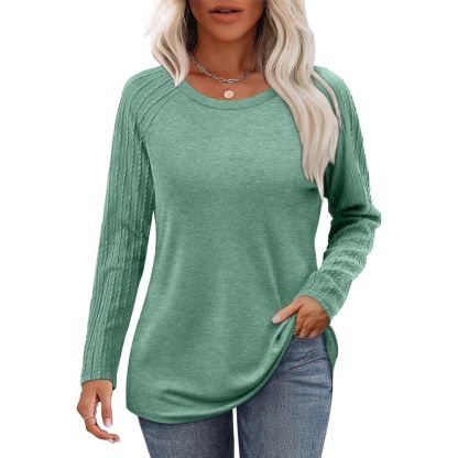 Long Sleeve Shirts for Women's Crewneck Oversized Sweatshirt Tunic Tops