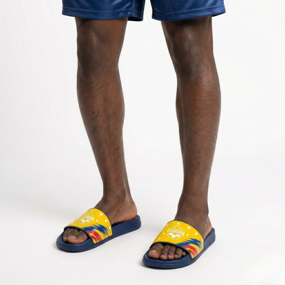 World Cup 2026 Ecuador Football Fan Printed Slippers