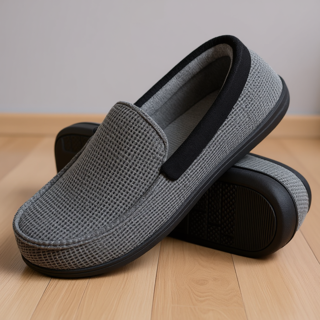 Men Memory Foam Moccasin Slippers