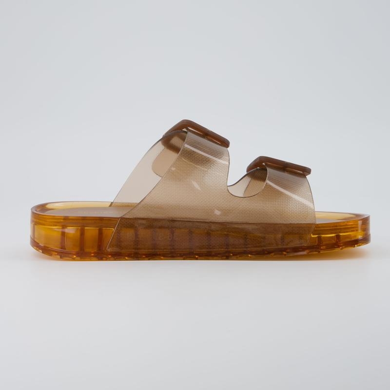 Summer Double Buckle Jelly Slide Sandals
