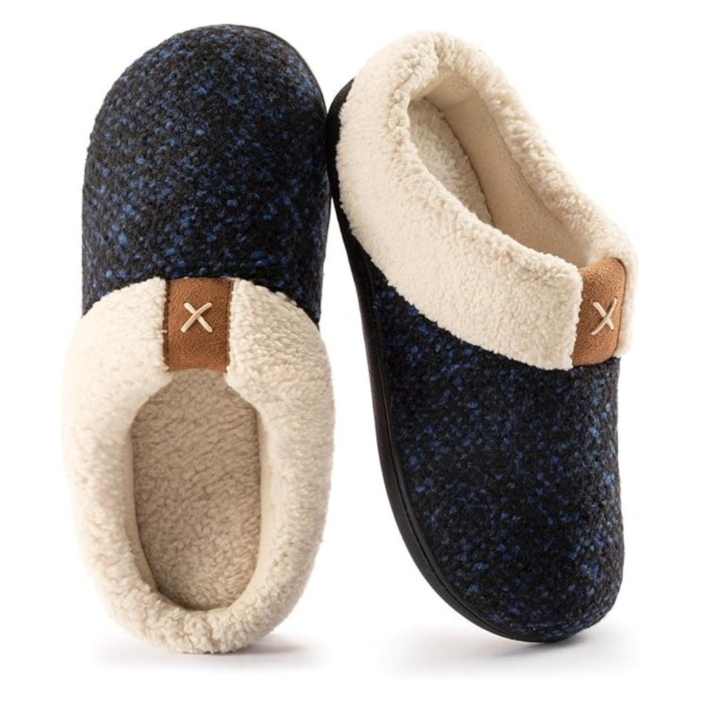 Slip On Slippers With Memory Foam And Anti Skid Sole