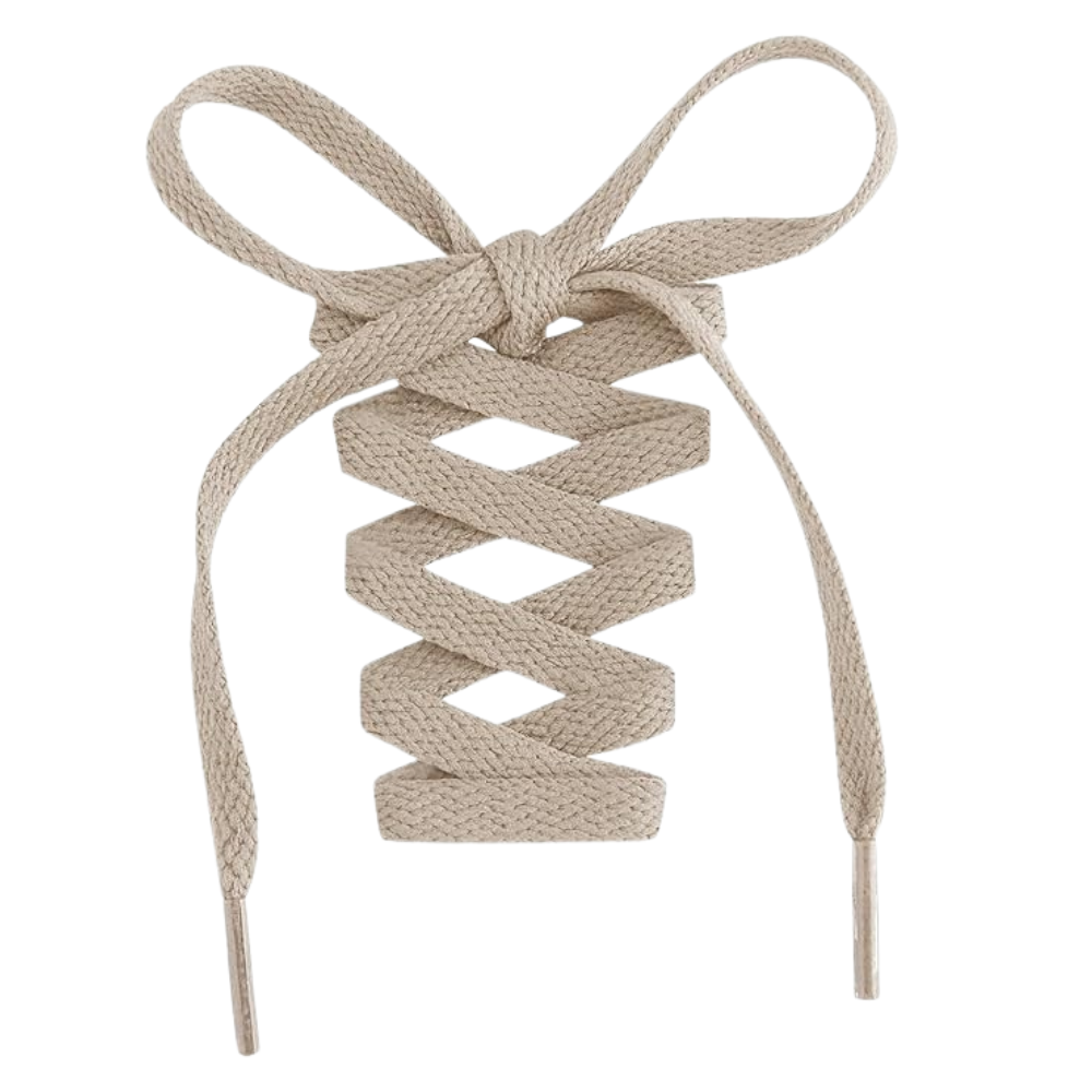 Pair of 2 Flat Shoelaces for Sneakers