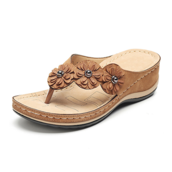 Flower Clip Toe Beach Sandals-My Comfy Sandal