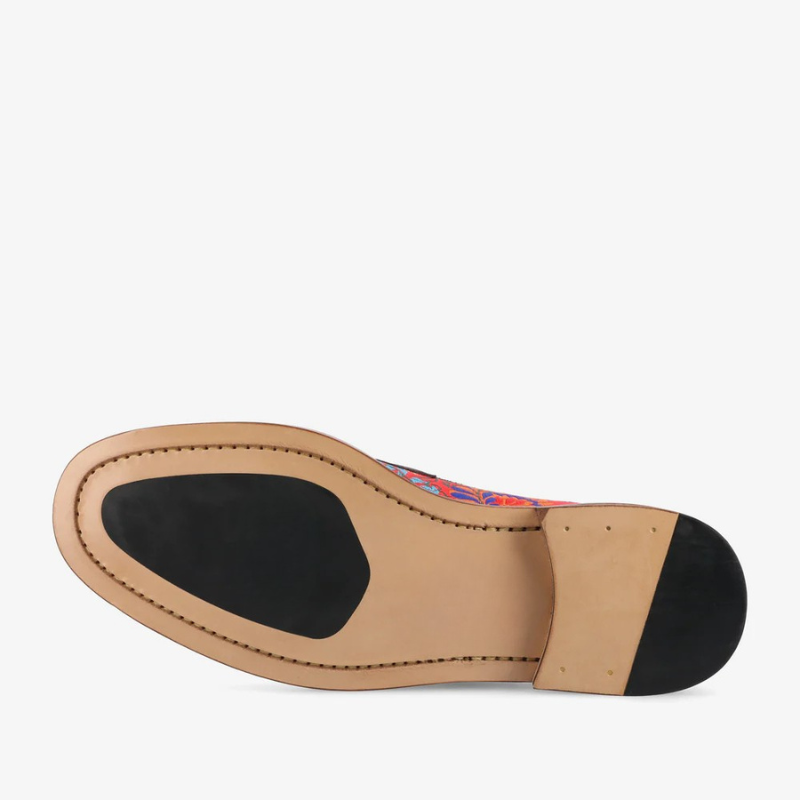 Check Canvas And Leather Blake Stitch Loafer