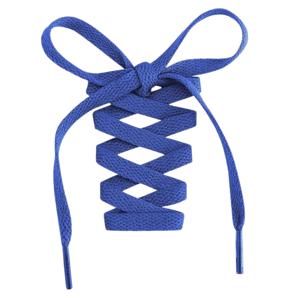 Pair of 2 Flat Shoelaces for Sneakers