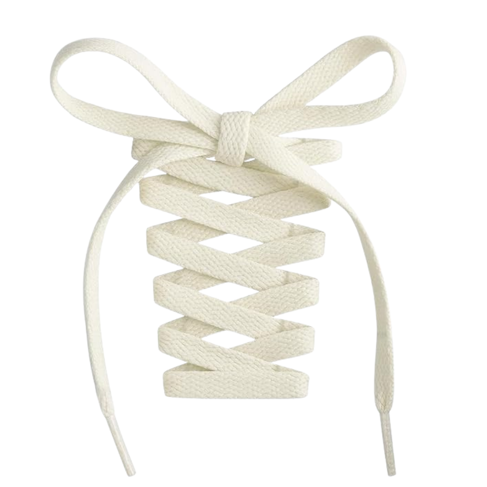 Pair of 2 Flat Shoelaces for Sneakers