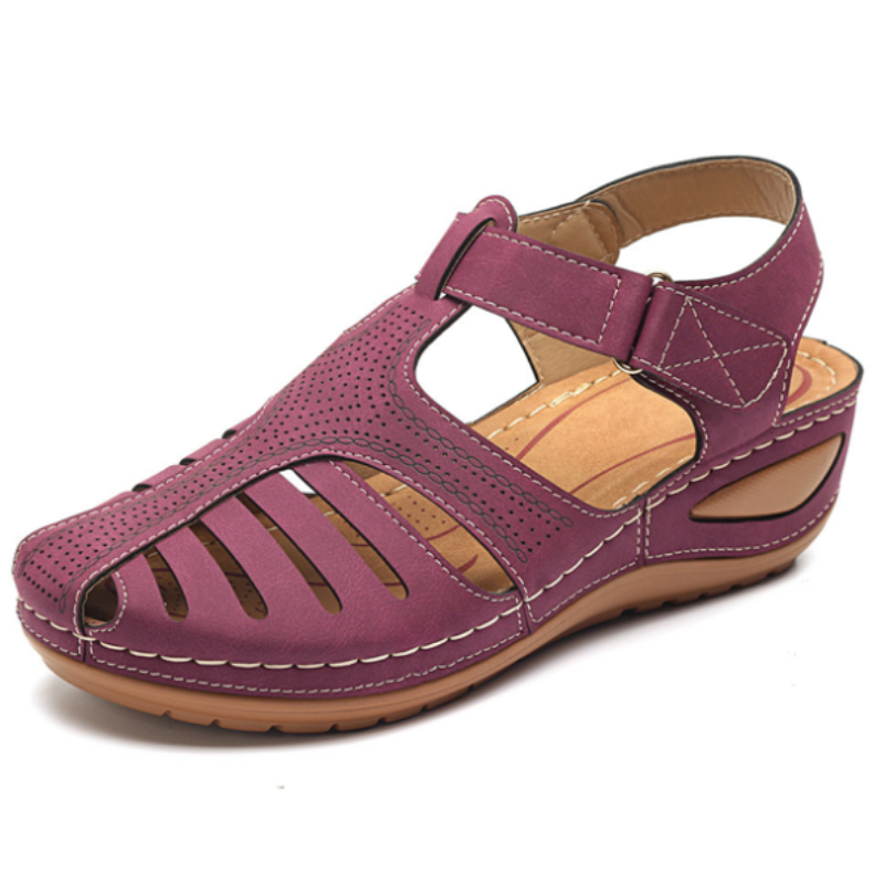 Lightweight Hook Loop Wedges Sandals-My Comfy Sandal