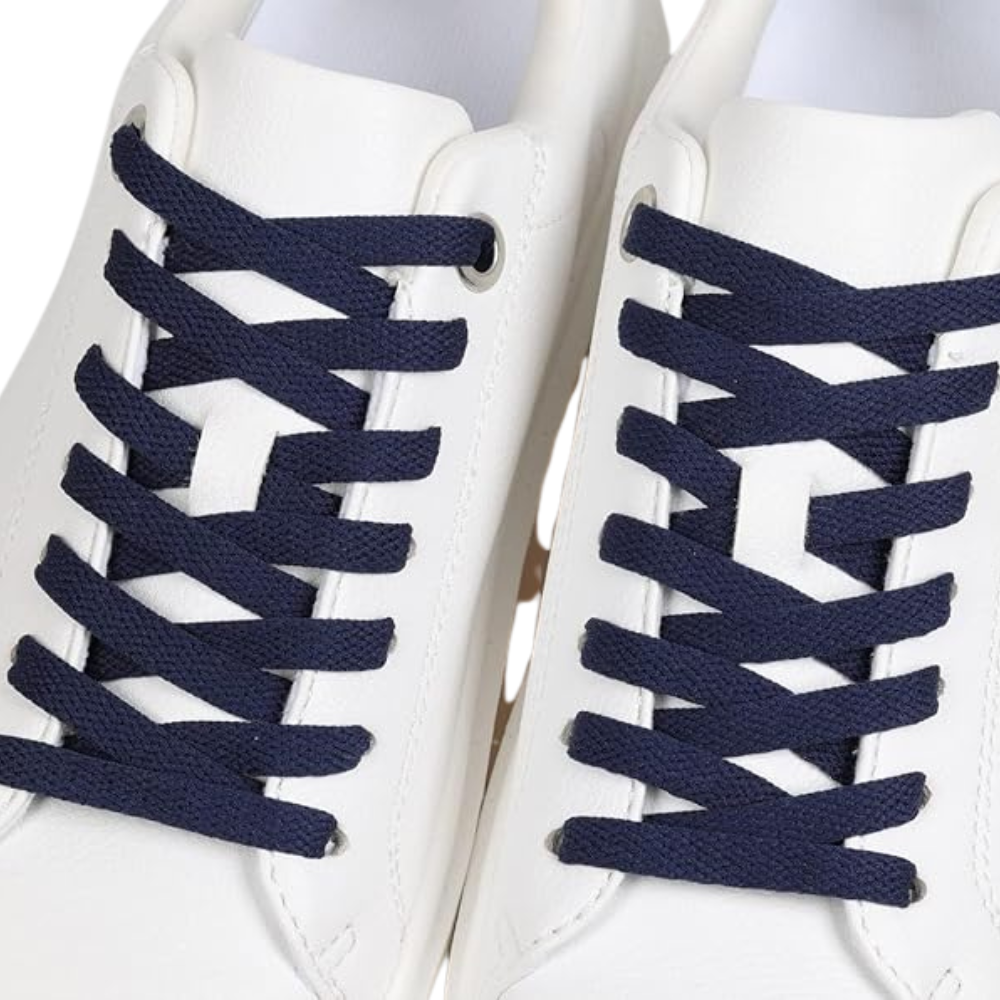 Pair of 2 Flat Shoelaces for Sneakers