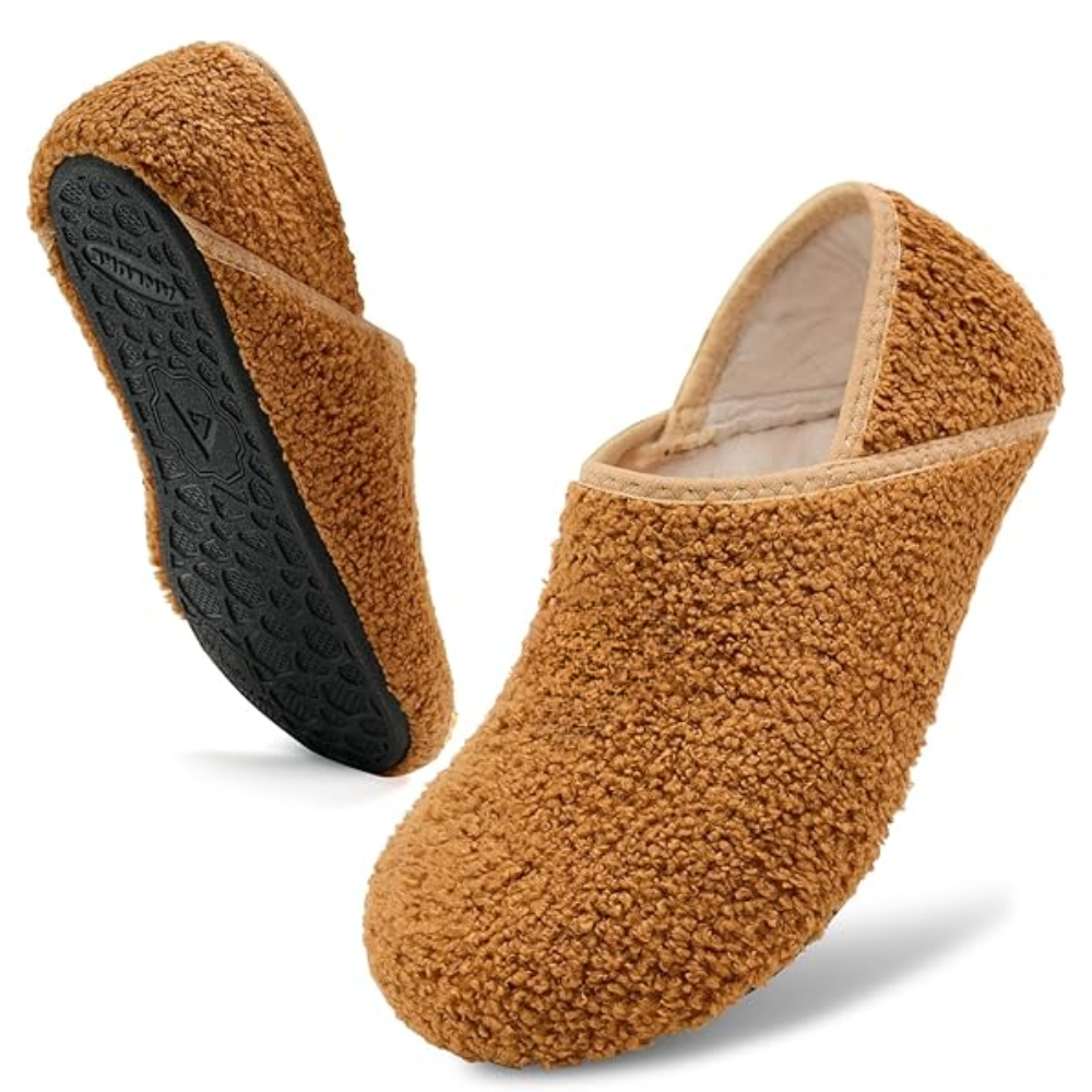 Comfortable Fuzzy House Slippers With Non Slip Bottom