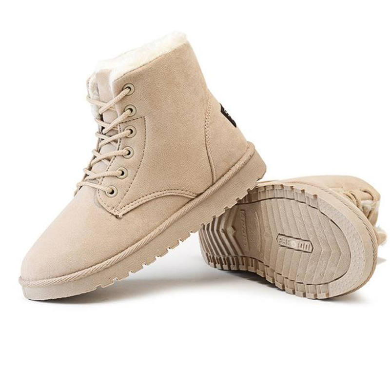 Cozy Winter Lace Up Boots-My Comfy Sandal