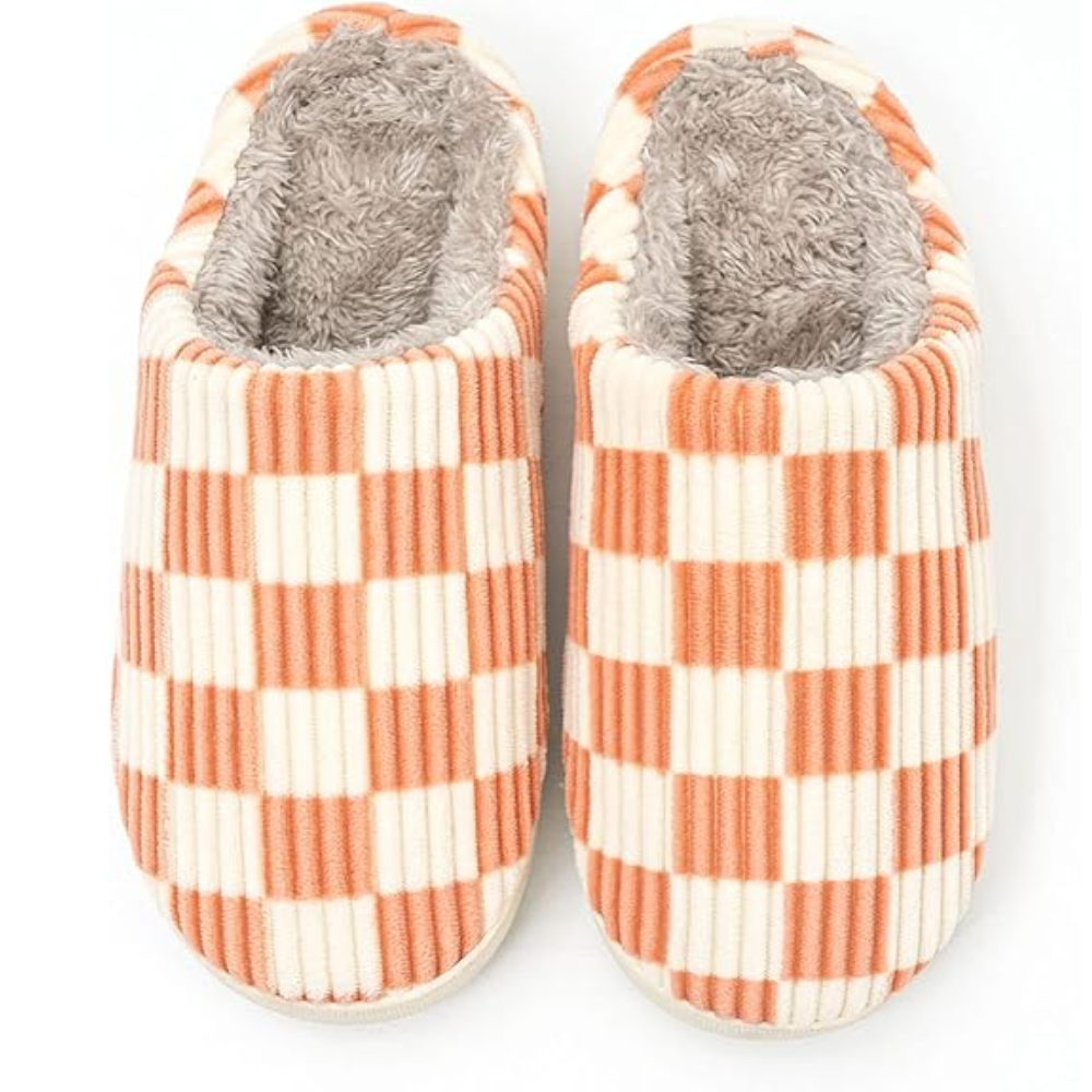 Warm Casual Slippers With Plush Faux Fur Lining