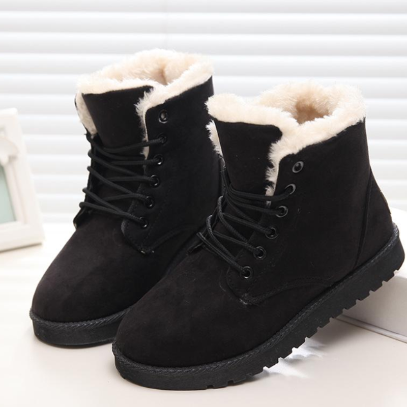 Cozy Winter Lace Up Boots-My Comfy Sandal
