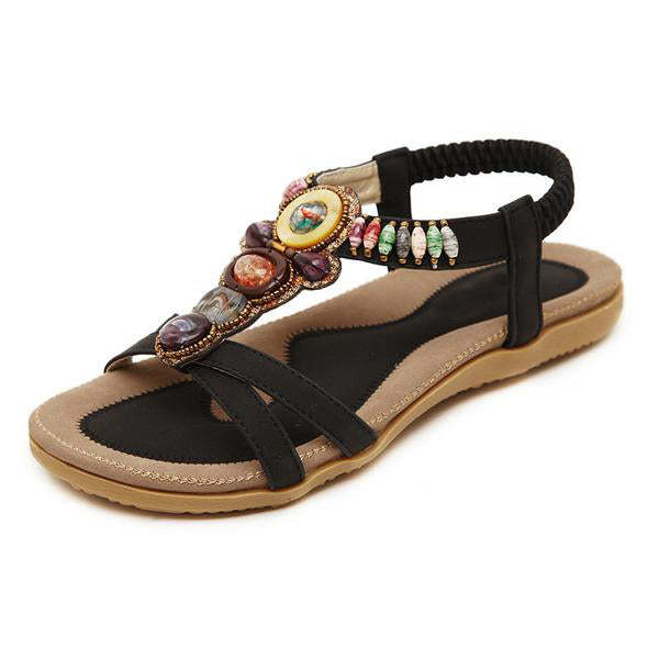 Bohemia Bead Flat Sandals-My Comfy Sandal