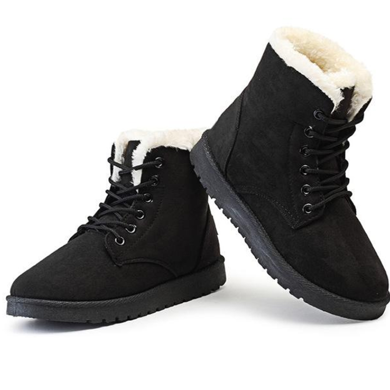 Cozy Winter Lace Up Boots-My Comfy Sandal