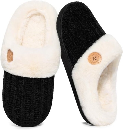 Classic Knit House Slippers Indoor Outdoor Lightweight