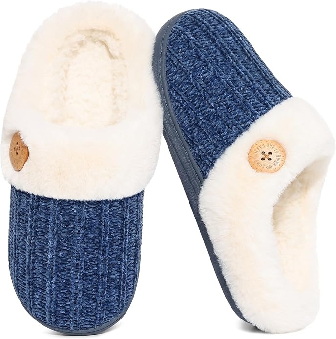 Classic Knit House Slippers Indoor Outdoor Lightweight