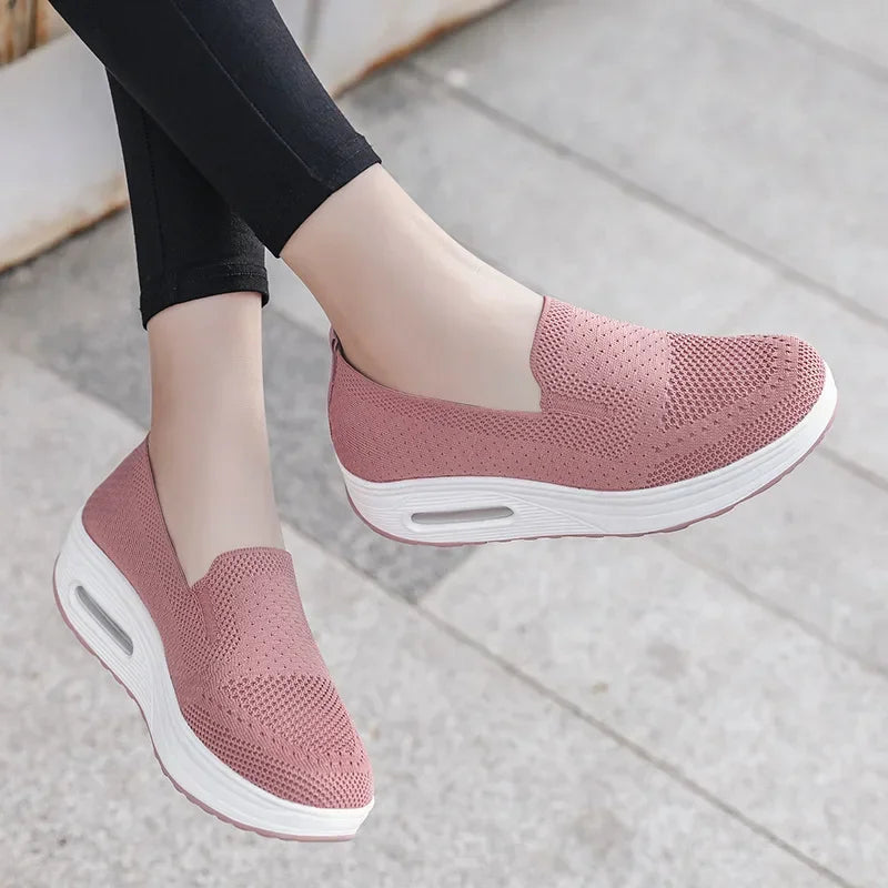 Casual Mesh Slip On Sneakers-My Comfy Sandal