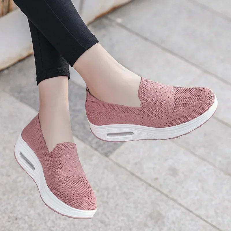 Casual Mesh Slip On Sneakers-My Comfy Sandal