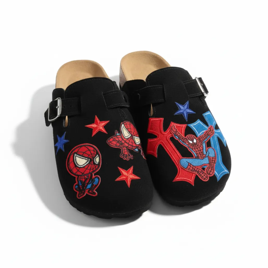 Cartoon Spiderman Themed Clog Shoe