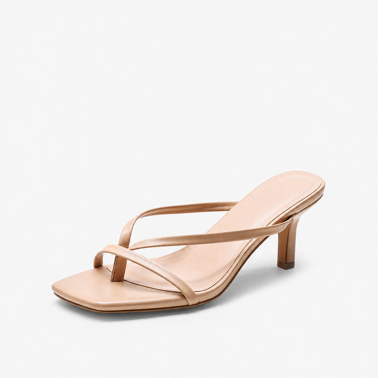 Square Front Slip On Sandals with Cushioned Design for Casual Wear for Women