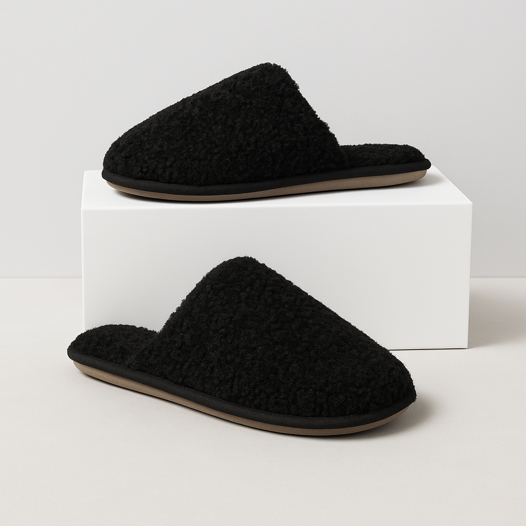 Women Fuzzy Slip On Memory Foam Indoor Slippers