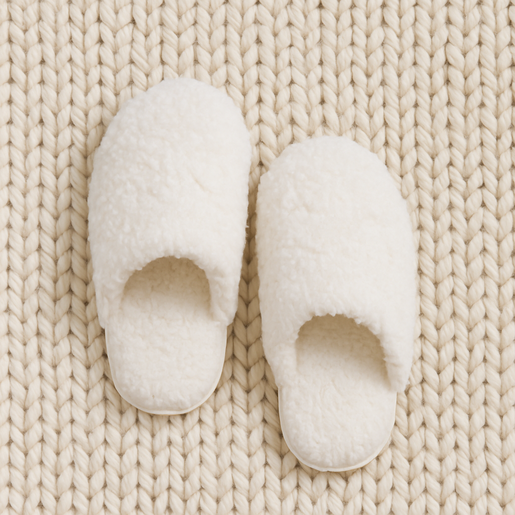 Women Fuzzy Slip On Memory Foam Indoor Slippers