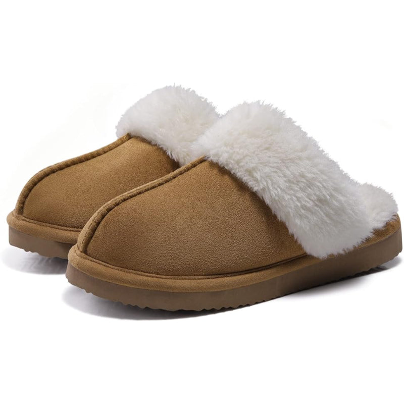 Cozy Fleece Lined Suede Plush Slippers-My Comfy Sandal