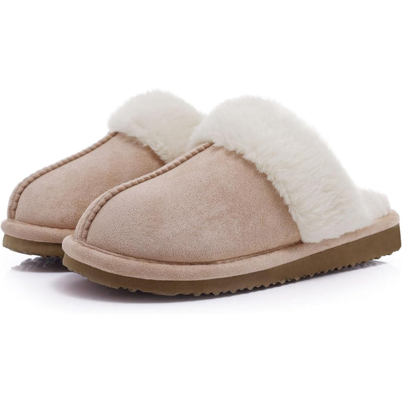 Cozy Fleece Lined Suede Plush Slippers-My Comfy Sandal