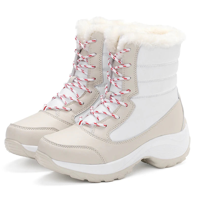 High Top Shoes With Fur Detailing-My Comfy Sandal