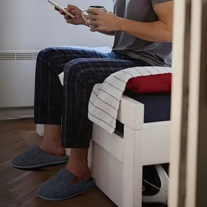 Felt Cozy Memory Scuff Slippers Slip