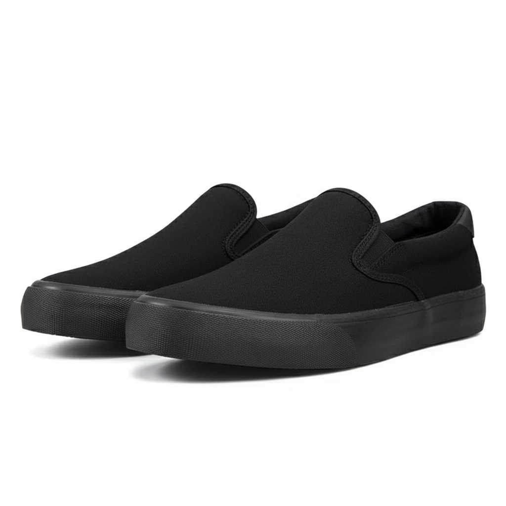 Slip On Canvas Sneakers For Everyday Comfort With Flexible Sole