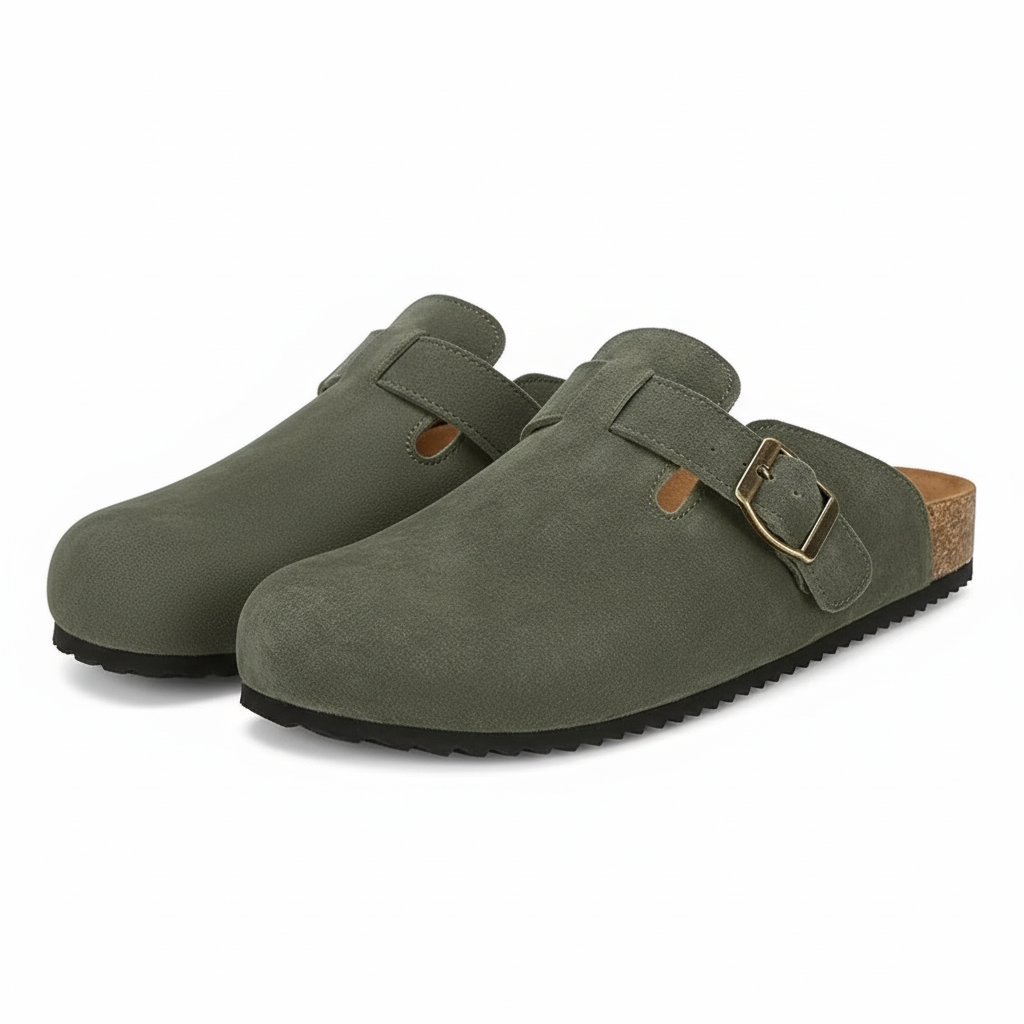 Suede Mules Footbed Clogs Easy Slip On Sandals For Everyday Comfort