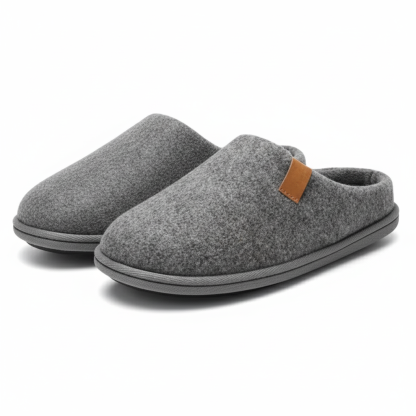 Felt Cozy Memory Scuff Slippers Slip