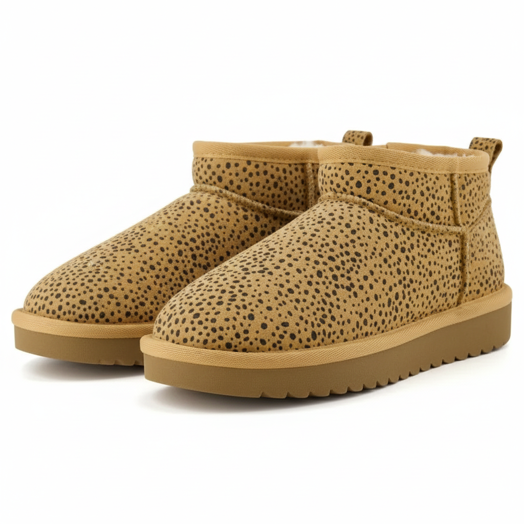 Winter Snow Boots With Dot Print