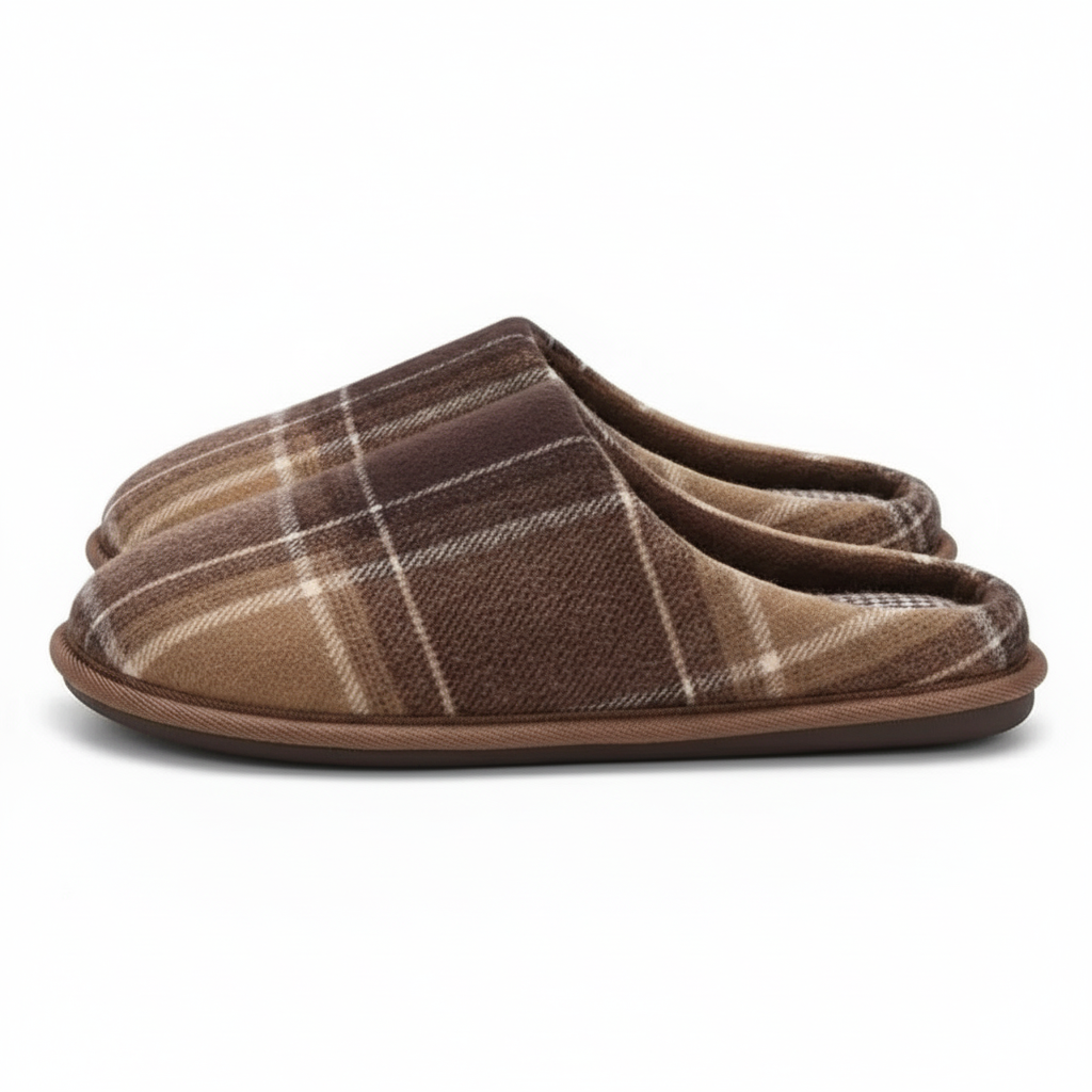 Memory Foam Scuff Slippers For Indoor And Outdoor Wear