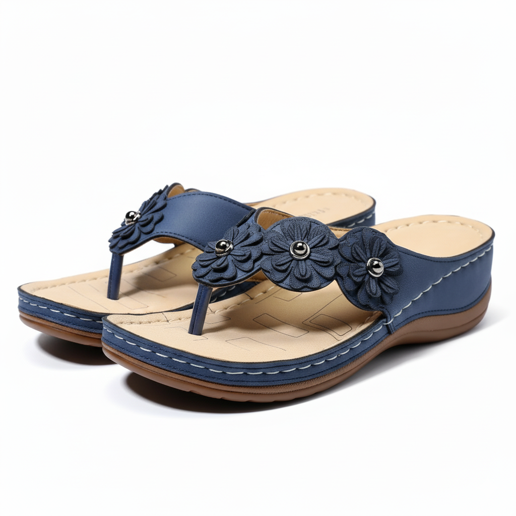 Flower Clip Toe Beach Sandals